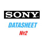 Сенсоры изображения CMOS Sony CCTV таблицы расчета светочувствительности 