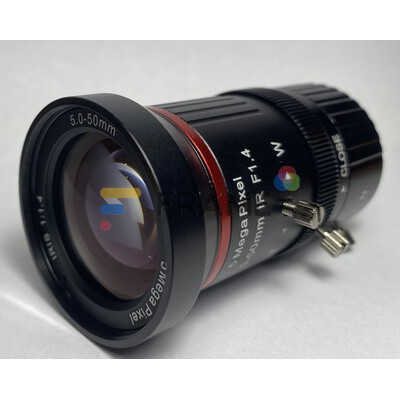 Промышленный варифокальный объектив 5-50 мм 5MP (CS, F1.4, ручной)