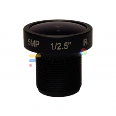 Объектив 5Мп оптический размер 1/2.5 апертура F=1.6 фокусное расстояние f=2.1mm